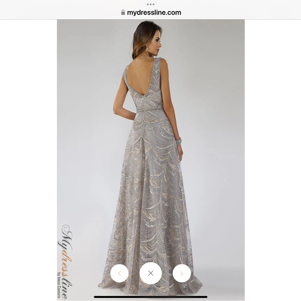 Lara 29670. Evening From Gown, Gray And Multi Siz… - image 2